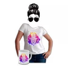 Camiseta Mandala Mano Judia Mujer Estampada Mug Gratis