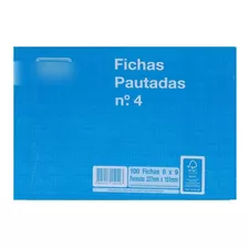 Ficha Pautada N°4 6x9 100 Folhas 