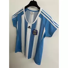 Camiseta Argentina 2 Estrellas Original adidas Mujer T: L