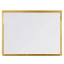 Quadro Branco 50x70 + 1 Caneta Brinde Moldura Madeira