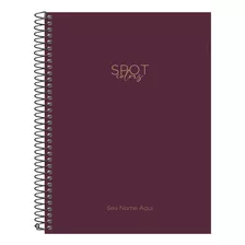 Caderno Personalizado Universitário Colors Marsala 15 Mat