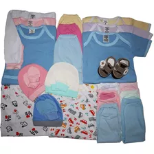 Roupa Bebê Body Mijão Kit C/25 Peças Com Sapatinho Atacado