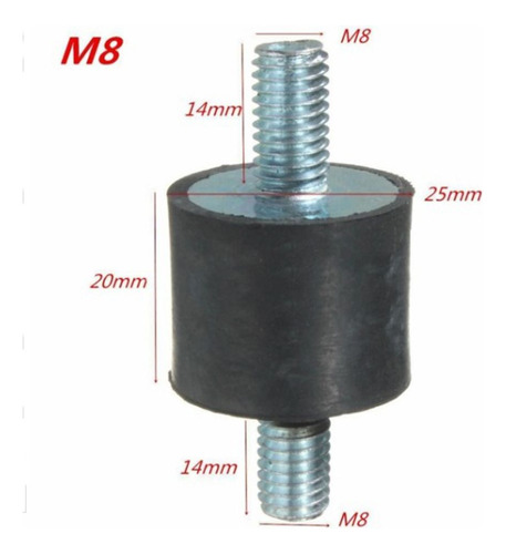 Amortiguador Antivibracin Con Soportes De Goma Para Automv Foto 2