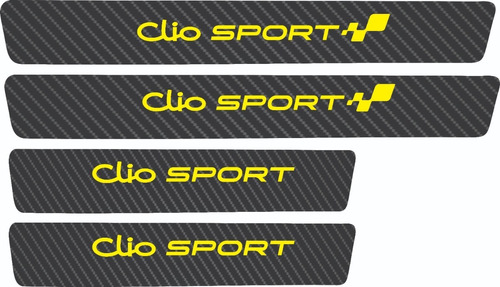 Sticker Vinil Estribos Automvil Carbono 5d Clio Sport Foto 9