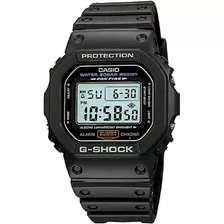 Reloj Casio Original Para Hombre G-shock Dw-5600e-1vdf, Color De Correa Negro, Color De Bisel, Color De Fondo Negro