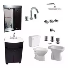 Set Baño Sanitario Ferrum Sanitario Completo Grifería Duchon