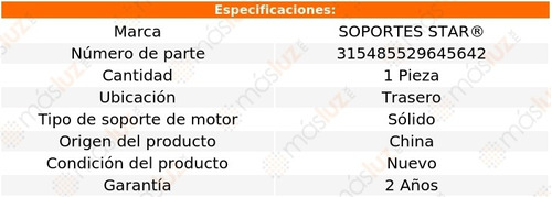 1) Soporte Motor Tras Bmw 315 34/37 Soportes Star Foto 2