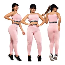 Conjunto Fintess De Academia Moda Fitness Feminino Racy