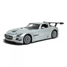 Miniatura Mercedes Benz Sls Amg Gt 3 Prata 1/24