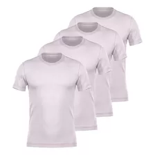 Kit 4 Camiseta Dry Fit Leveza Furadinha Masculina Academia 