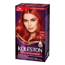 Tinte Para Cabello Koleston Rojo Cobrizo 7744