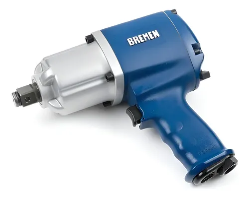 Llave Pistola Impacto Neumatica Bremen 3/4 Industrial 1356nm Cod. 3038 Dgm Azul