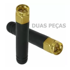 Duas Antenas Rígidas 433 Mhz 5 Cm - Conector Sma Macho - C0