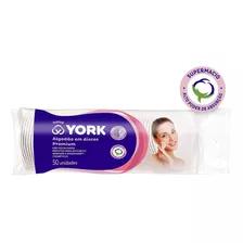 Algodão Em Disco Dupla Face Limpeza Facial York Kit 300 Unid