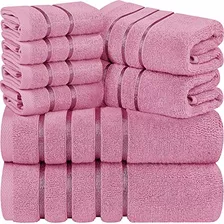 Utopia Towels Juego De Toallas Rosa De 8 Piezas - Toallas De