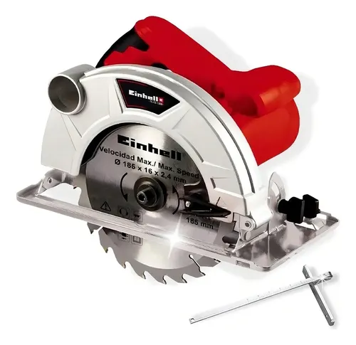 Sierra Circular Einhell Electrica 1300w Con Guia Y Disco Frecuencia 50 Hz Rojo