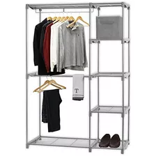 Closet Organizador De Ropa Para Un Ambiente Limpio, Plateado