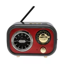 Radio Portatil Retro Bluetooth Fm Usb Micro Sd Cmik