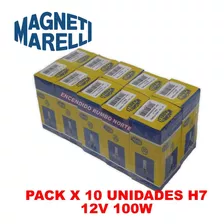 Pack X 10 Unid Lampara H7 100w 12v Original Magneti Marelli