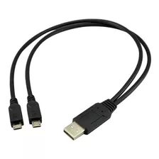 Cable Ucec Micro Usb Dual Ucec, Negro