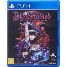 Bloodstained Ritual Of The Night Ps4 Físico Nacional Lacrado