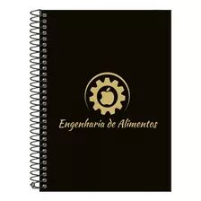 Caderno Colegial Profissões Preto Gold 10 Matérias