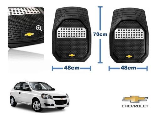 Tapetes 4pz Charola 3d Logo Chevrolet Chevy C3 2009 A 2012 Foto 2