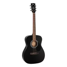 Guitarra Electroacústica Cort Standard Af510e Para Diestros Black Satin