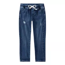 Calça Masculina Jogger Jeans Infantil Juvenil Malwee 1/16