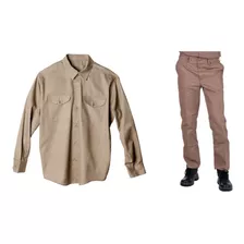 Conjunto Ropa De Trabajo Camisa + Pantalon Reforzado Hombre 