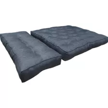 Colchon De Futon 2 Cuerpos Con Piecera Chenille