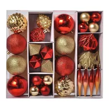 Bola Adorno Navideño Set Completo Exclusivo Importado X 36 U