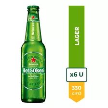 Cerveza Heineken Rubia Porron 330ml Pack X6 La Barra Oferta