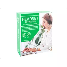 Fone Headset Office Com Microfone Flexível Preto Rj49