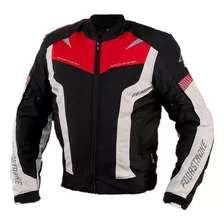 Campera De Moto Four Stroke Warrior Roja 6c - City Motor