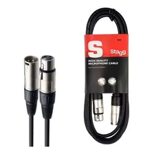 Cable Micrófono Xlr Macho Hembra Canon Stagg 6 Metros Smc6