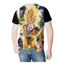 Camiseta De Animes Goku Shenlong Drabonball Z Gt Full 3d