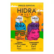 Kit Shampoo + Cond Hidra Multy 2 Em 1 Salon Line Kids 300ml