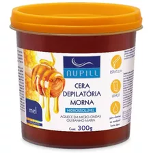 Cera Depilatória Nupill Hidrossolúvel Mel 300g