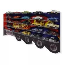 Prateleira Para 25 Carrinhos Hot Wheels Mdf Adesivado (9055)