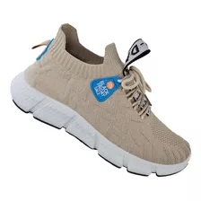 Zapatillas Deportivas Ligeras King Comodas Beige 1083