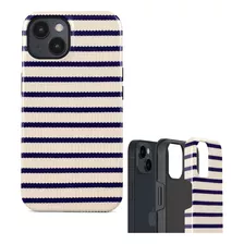 Carcasa Diseño Con Efecto Tela Funda Doble Capa Para iPhone