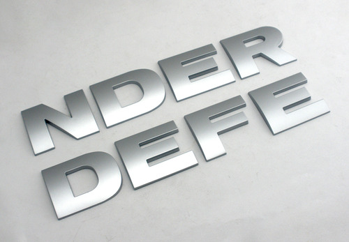 40mm Emblema Defender Insignia Logo Signo Para Land Rover Foto 6