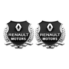 2 Emblemas Acessório Renault Motors Clio Sandero Kwid Captur