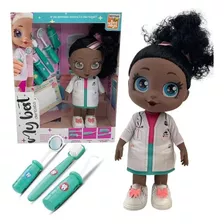 Boneca My Best Dentista Negra Com Acessorios Bee Toys