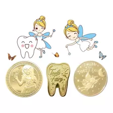 3 Moedas Fada Do Dente Leite Bebe Dentinho Baby Tooth Fairy