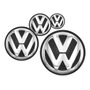 Emblema Parrilla Vw R Line Jetta Beetle Passat Negro Cromo