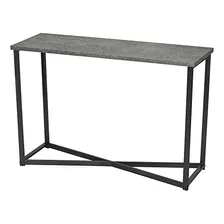 Household Essentials 80911 Slate Faux Concrete Sofa Table | 