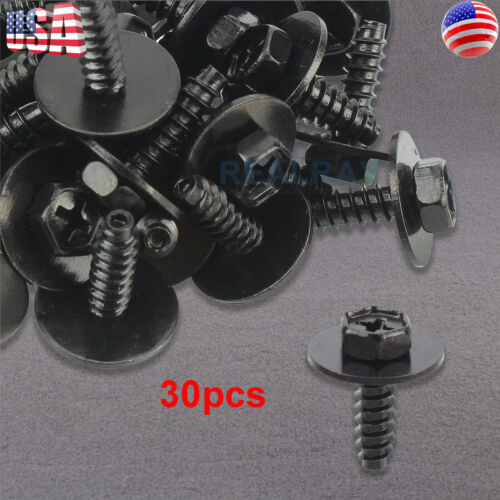 30 Pcs For Mazda 9cf6-00-516b Bumper Retainer Screw 8mm  Oam Foto 5