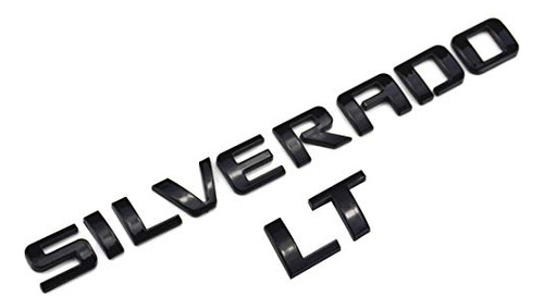 Foto de Emblema Reemplazo Chevy Silverado Lt, 3d 1500 2500hd (negro)